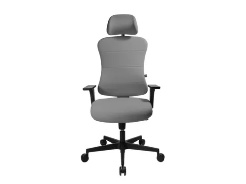 Topstar Bureaustoel Art Comfort met hoofdsteun grijs