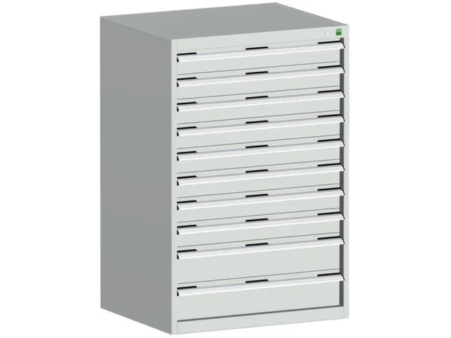 ladekast HxBxD 1200x800x750mm 10laden RAL7035 front RAL7035