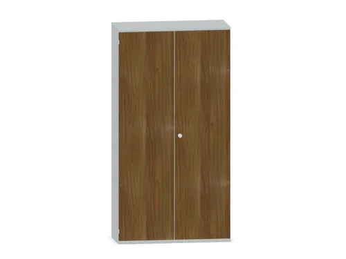 Kantoorkast 1920x1000x430mm Decor Romp Lichtgrijs Decor Front Noten