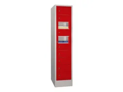 Vakken-/sorteerkast 1850x400x500 1x10 Vakken Ral7035 Front Ral3000