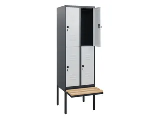 Dubbeldekse dekenkist,HxBxD 1950x600x815mm,2x2vak.,vak B 300mm - 2