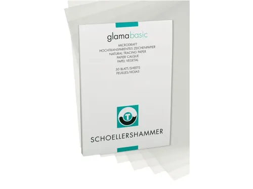 Ontwerpblok Schoellershammer A4 60-65gr transparant 50vel