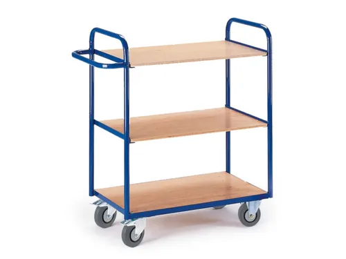 etagewagen,draagverm. 150kg,3etage(s),laadvl. LxB 1000x500mm,houtetage