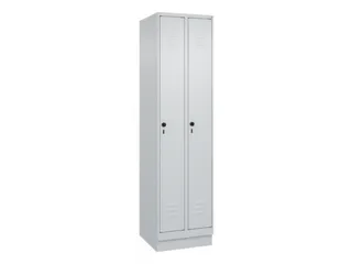 locker,HxBxD 1950x500x500mm,2vak,vak B 250mm,draaigrendel,sokkel - 1
