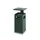 As-papierbak groen met afneembaar afdak 70 Liter