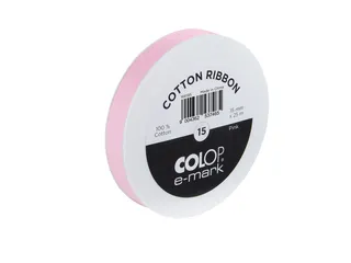 Lint Colop E-mark 15mmx25m roze - 1