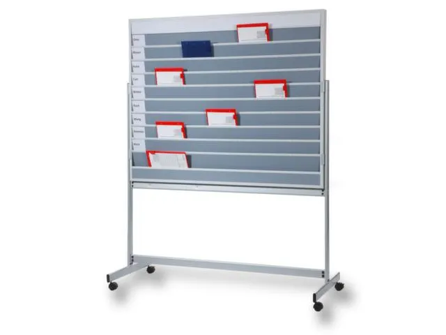 Planning combi mobile 1185x1495mm Tableau magnétique Blanc