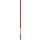 Ergonomische Steel 100cm RVS Rood