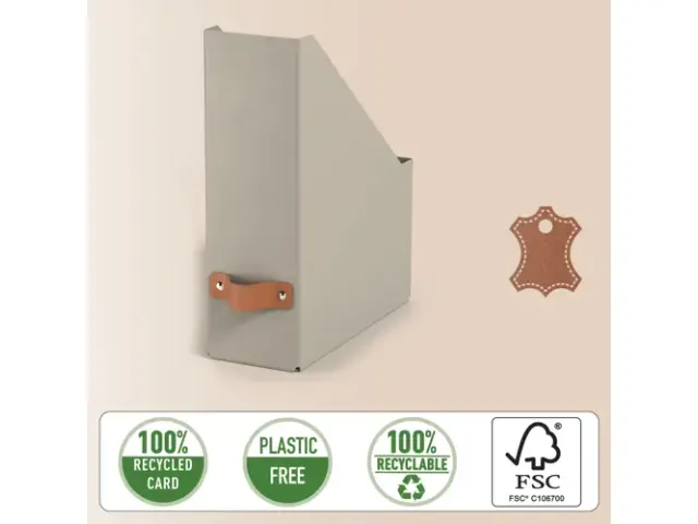 Tijdschriftencassette Leitz Puro set van 2 beige