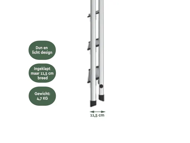 Escabeau aluminium 5 marches SL500 argent