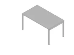 In hoogte verstelbaar bureau,HxBxD 680-760x1400x800mm,blad grijs