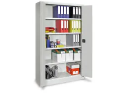 Ruime Vouwdeurkast 1950x1200x500mm 4legborden Ral7035 Front Ral7035