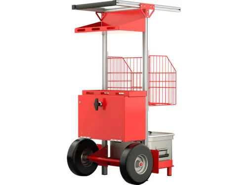 bhv-wagen,draagverm. 51,2kg,PU-banden,HxBxD 1147x570x636mm,aluminium