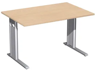 Bureau C-Poot Hxbxd 680-800x1200x800mm Decor Beuken Zilverkleurig - 3
