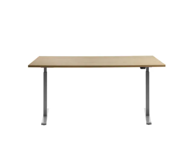 Elektrisch ihv bureau,HxBxD 700-1200x1600x800mm,blad esdoorn