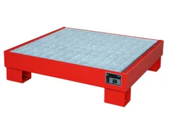 Opvangbak Staalplaat Hxbxd 220x900x800mm 61l Met Rooster Ral 3000