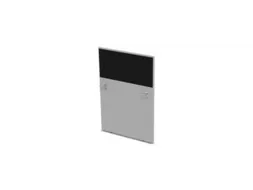 baliepaneel v. bureau aanbouw rechts MP-lichtgrijs BN8033-zwart 800mm