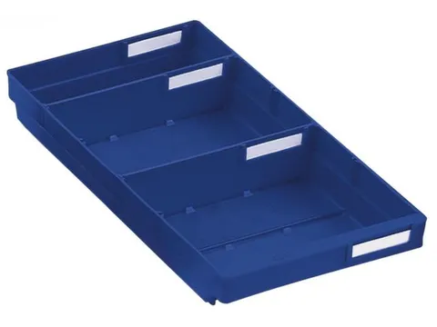 Stellingbak Extra Vlak Pp Hxbxd 65X240X400Mm Blauw