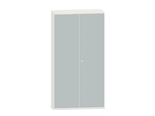 Kantoorkast 1920x1000x430mm Decor Romp Wit Decor Front Lichtgrijs