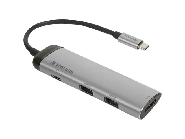 Verbatim USB 3.2 Gen 1 multiport hub, USB-C > 2x USB-A + USB-C + HDMI