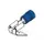 Kabelschoen "Piggy Back" 6.4mm Blauw