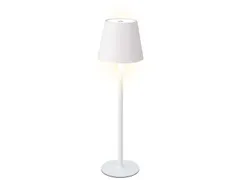 Tafellamp Lumineo led oplaadbaar steady buiten wit