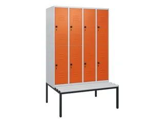 Dubbeldekse dekenkist,HxBxD 1950x1200x815mm,4x2vak.,vak B 300mm - 1