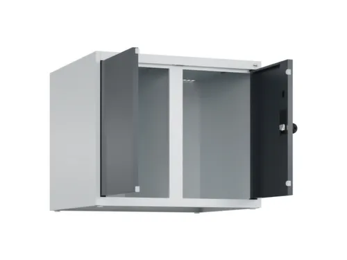 opzetkast,v. locker,2vak.,vak B 300mm,HxBxD 500x600x500mm,vleugeldeur
