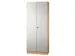 armoire de bureau,HxlxP 2004x800x420mm,4xsol en bois,poignée ondulée