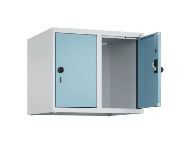 opzetkast,v. locker,2vak.,vak B 300mm,HxBxD 500x600x500mm,draaigrendel
