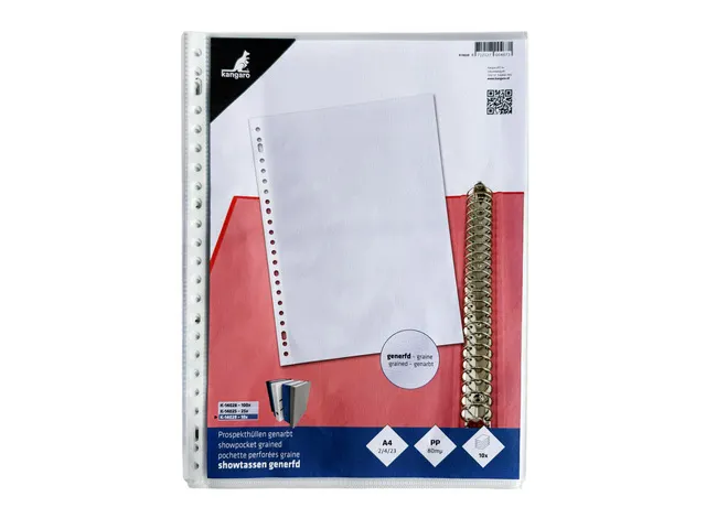 Showtas Kangaro A4, PP 80 micron, 23-gaats, krimp à 10 stuks