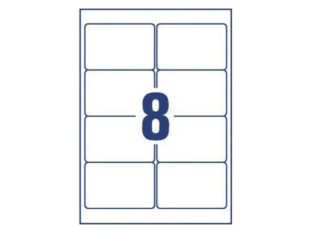 etiket Avery ILK 96x63,5mm wit NP 25 vel 8 etiketten per vel