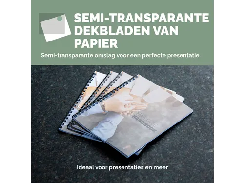 Voorblad Fellowes A4 FSC translucent papier 150gram 50vel