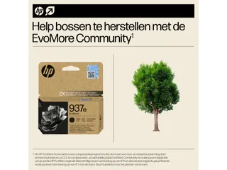 Inktcartridge HP 4S6W9NE 937E Evomore zwart - 4