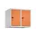 opzetkast,v. locker,2vak.,vak B 300mm,HxBxD 500x600x500mm,vleugeldeur