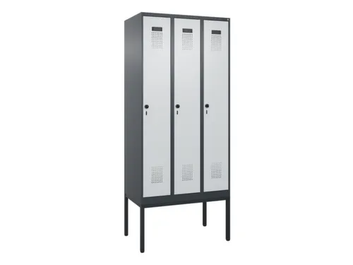 locker voor scheiding van kleding,HxBxD 2120x900x500mm,3vak