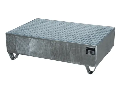 Systeem-Opvangbak Verzinkt 2x 200l 215l 360x 1200x 800mm Rooster