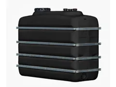 Opslagtank Ruimtebesparend Pe 1950x2430x1000mm 4000 Liter Zwart