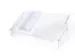 documenthouder,v. bureau,HxBxD 160-235x536x278mm,acryl,transparant