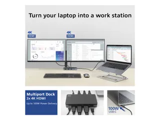 Dockingstation ACT USB-C 4K MST voor 2 HDMI monitoren - 15