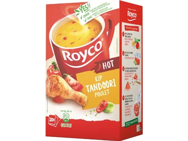 Minute Soup Tandoori Kip Hot Doos 20 Stuks