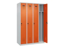 locker voor scheiding van kleding,HxBxD 1850x1200x500mm,4vak
