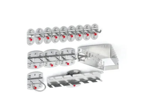 Crochets Pour Plaques Perforées Assortiment 15Pièces Coloris Alu