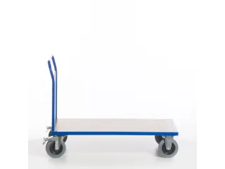 kopwandwagen,draagverm. 600kg,laadvl. LxB 1200x800mm,houtplaat,1wand - 1