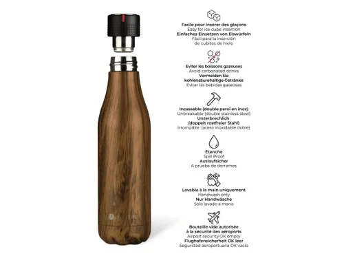 Thermosfles Les Artistes Paris 500ml Wood