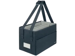 Leitz Hot Desking Stoffen opbergtas Fluweel Grijs 35,5x21x20cm
