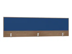 opzetpaneel,v. bureau,aanbouw achter,B 2000mm,NT-cherry,BN6016-blauw