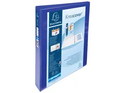 Kreacover personaliseerbare ringmap A4 Maxi blauw 4 rings D-mech 25mm