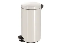 Antibacteriële pedaalemmer,20l,HxØ 440x300mm,romp staal RAL9016