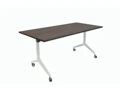 Schaffenburg Klaptafel 140x80cm Blad Logan Eik 25mm Frame Wit